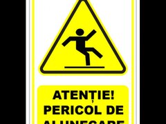 Semn pentru pericole de alunecari
