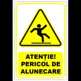 Semn pentru pericole de alunecari